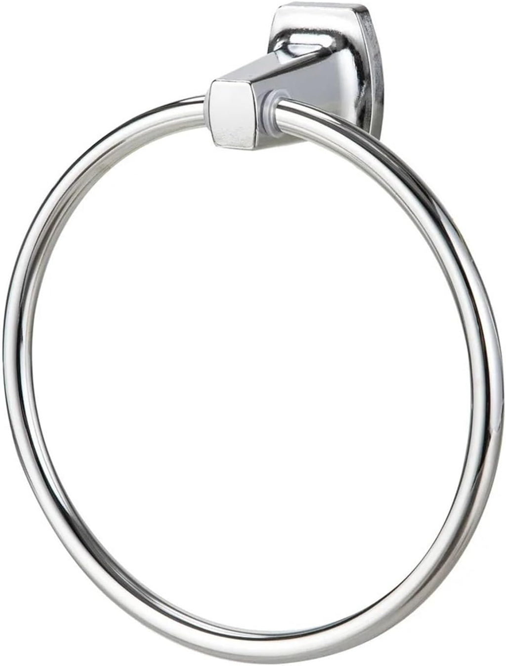 Towel Ring Chrome Steel Square Towel Rings Wall Mount for Kitchen Easy Installation Accessories for Hand Towels