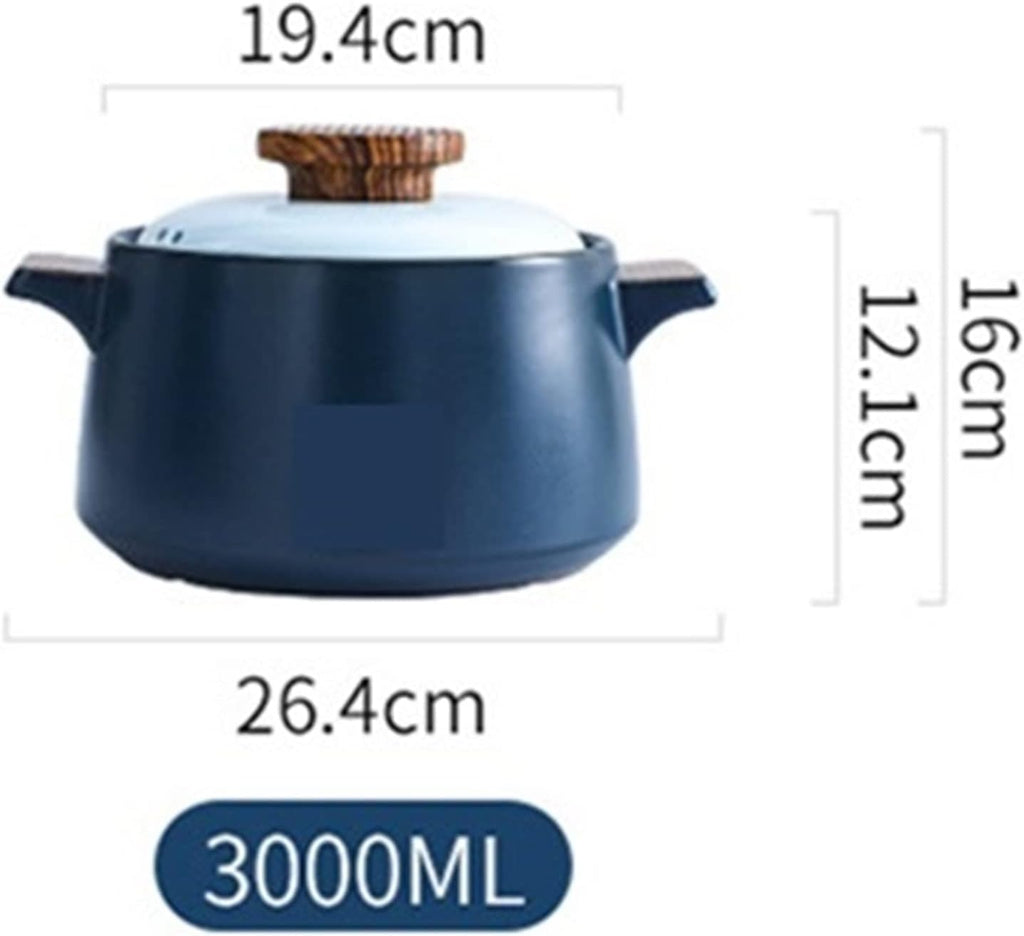 Stock Pot Ceramic Casserole Soup Pot Stew Pot Blue Frying Pan Household Cooking Appliances Kitchen Cooker