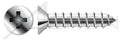 (1000 pcs) #10 X 2, Self-Tapping Sheet Metal Screws, Type A, Flat Phillips Drive, Stainless Steel