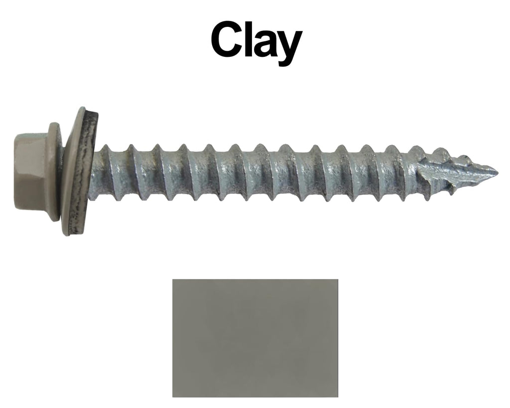 14x2 Metal Roofing Screws (Clay) (14X2 MRS CASE)