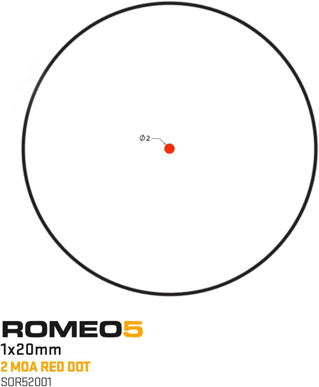 SIG SAUER ROMEO5 GEN I & GEN II 2 MOA Dot Sight - 1x20mm Compact Durable IPX-7 Waterproof Shooting Rifle Sight with Parallax-Free Optical Design & 12 Illumination Settings