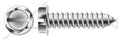 (1000 pcs) #10 X 2, Self-Tapping Sheet Metal Screws, Type AB, Hex Slotted Indented Washer Head, Stainless Steel