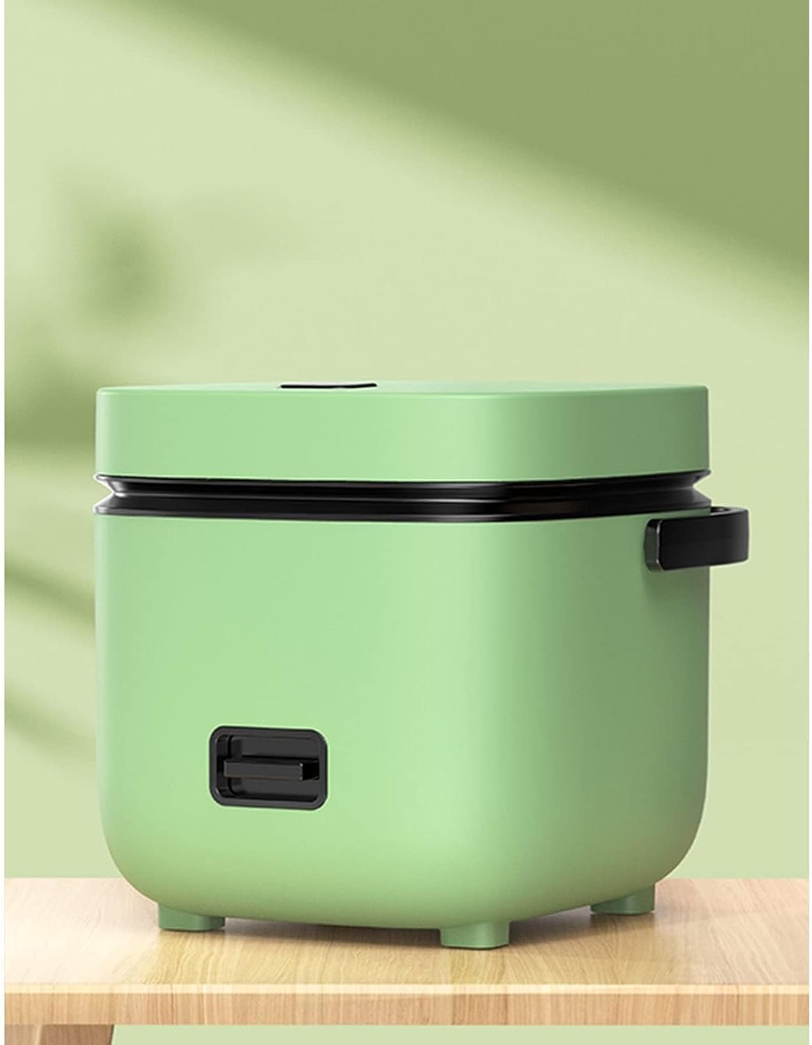 THEGA Rice Cooker - Mini Rice Cooker, Home Kitchen Appliances 2-Layer Heating Food Steamer, Multifunction Meal Cooking Pot, Cooking Pot with Non-Stick Coating, Kitchen Cookware Pot (Color : Green)