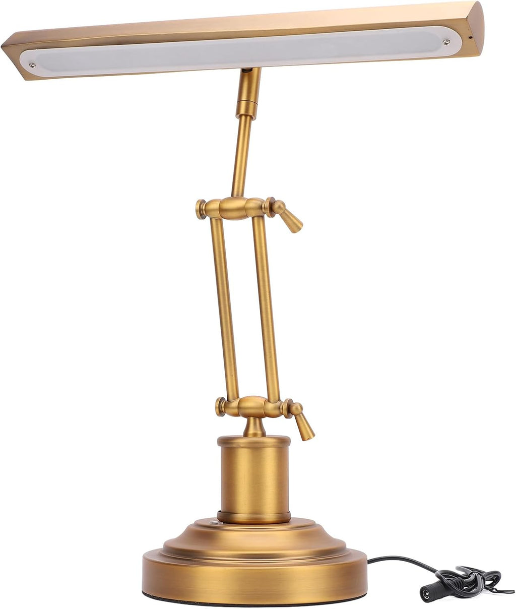 LED Piano Lamp with Dimmer, Piano Light Lamp for Upright Piano, Touch Bedside Table Lamp, Modern Small Lamp for Bedroom, 3000K to 6000K 85 CRI Music Stand Light (US)
