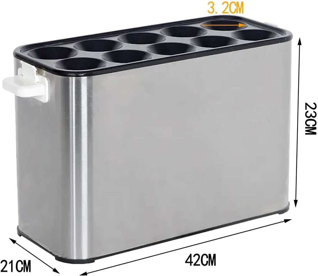 NYMFEA Automatic Electric Omelette Maker, Egg Roll Maker, Egg Sausage Hot Dog Roll Maker, Egg Hamburger Boiler Frying Machine Omelette Master 10 Tubes