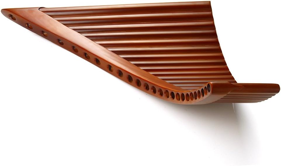 25 Pipes C Key Pan Flute Chinese Traditional Musical Instrument Pan Pipes Easy to Learn (Left Hand)
