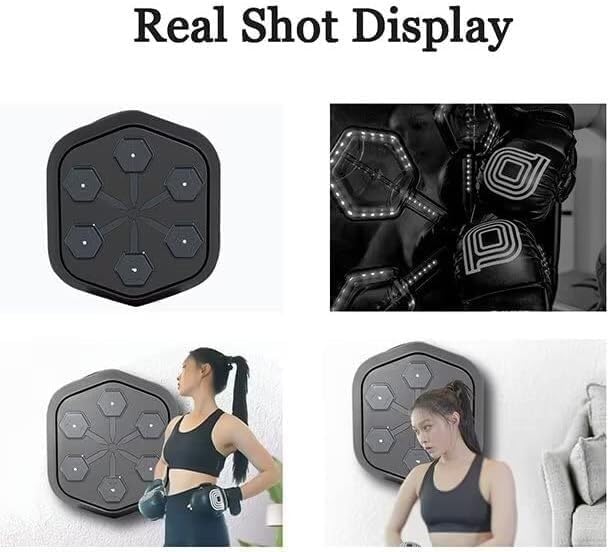 Music Boxing Machine, Electronic Exercise Wall Target, Music Boxing Target Boxinghine Speed Hand Eye Response and Coordination Boxing Equipment for Children and Adults