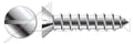 (75 pcs) #10 X 2, Self-Tapping Sheet Metal Screws, Type A, Flat Head Slot Drive, Stainless Steel