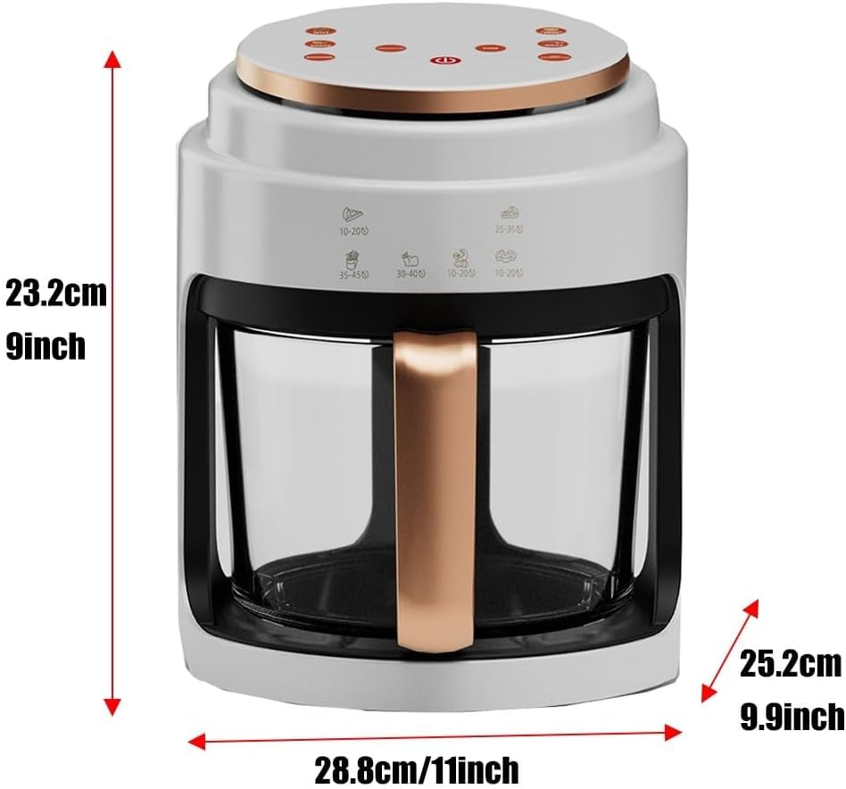 4L Digital Air Fryer Oven with Timer & Temp Control, Detachable Basket for Frying, Roasting, Baking & Grilling - Stylish Yellow Color, Healthy Cooking Made Easy