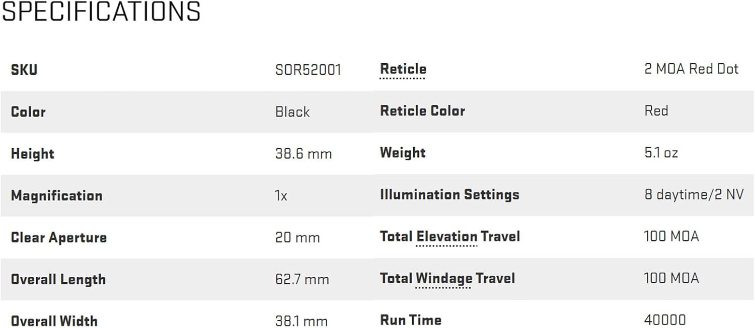 SIG SAUER ROMEO5 GEN I & GEN II 2 MOA Dot Sight - 1x20mm Compact Durable IPX-7 Waterproof Shooting Rifle Sight with Parallax-Free Optical Design & 12 Illumination Settings
