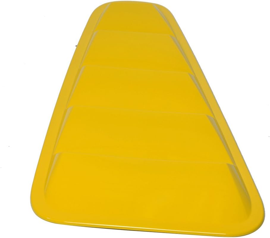 Pre Painted Window Delete Panels Compatible with 2005-2009 Ford Mustang V6, Factory Style Screaming Yellow #D6 ABS Plastic Sun Rain Shade Guard Wind Vent Air Deflector by IKON MOTORSPORTS, 2006 2007