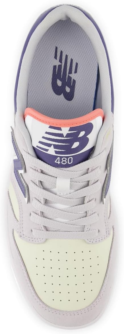 New Balance 480 Men's Court (BB480LPG) (Pearl Grey/Mineral/Dream State/Sunfade Red)
