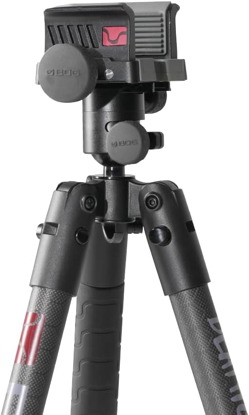 BOG DeathGrip Aluminum Tripod with Durable Frame, Lightweight, Stable Design, Bubble Level, Adjustable Legs, Shooting Rest, and Hands-Free Operation for Hunting, Shooting, and Outdoors