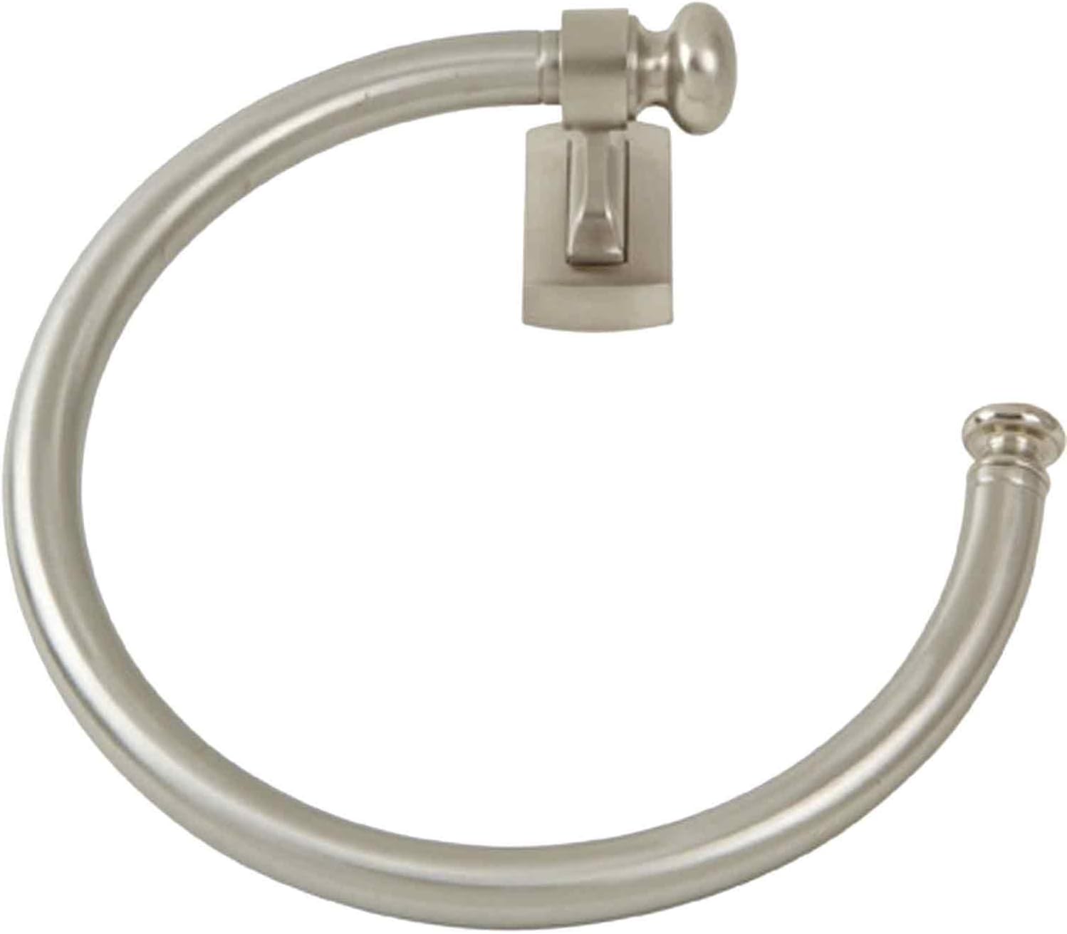 Atlas Homewares LGTR-BRN Legacy Collection 8-Inch Towel Ring, Brushed Nickel