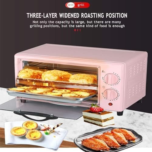 Mini Oven Air Fryer - Multi-Function Convection Toaster Oven, Electric Countertop Kitchen Appliance for Baking, Roasting & Air Frying