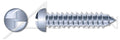 (300 pcs) #10 X 2, Self-Tapping Sheet Metal Screws, Round Head Tamper-Resistant One-Way Slotted Drive, Type AB, Steel, Zinc Plated