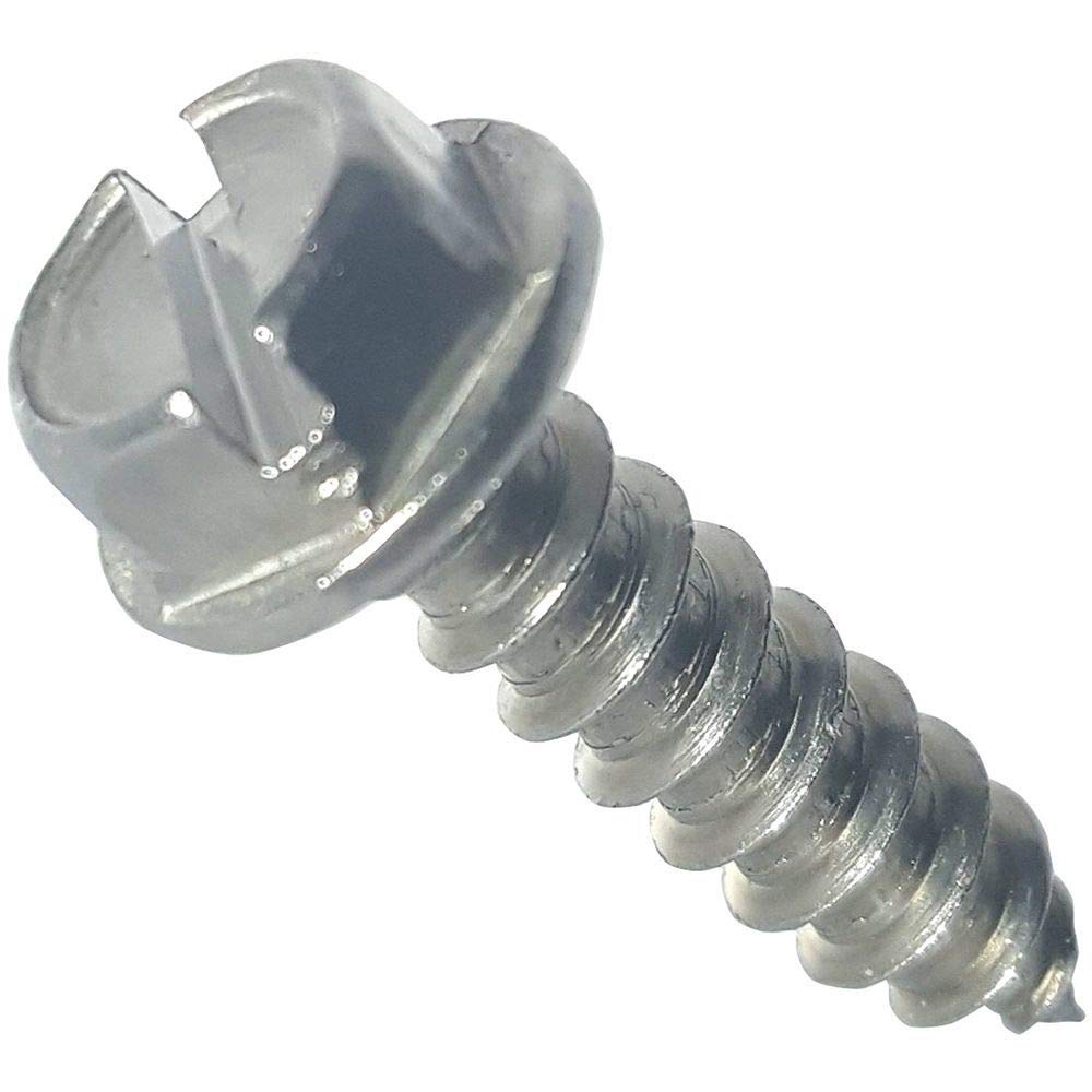#10 x 2 Hex Head Sheet Metal Screws Self Tapping Stainless Steel Qty 500