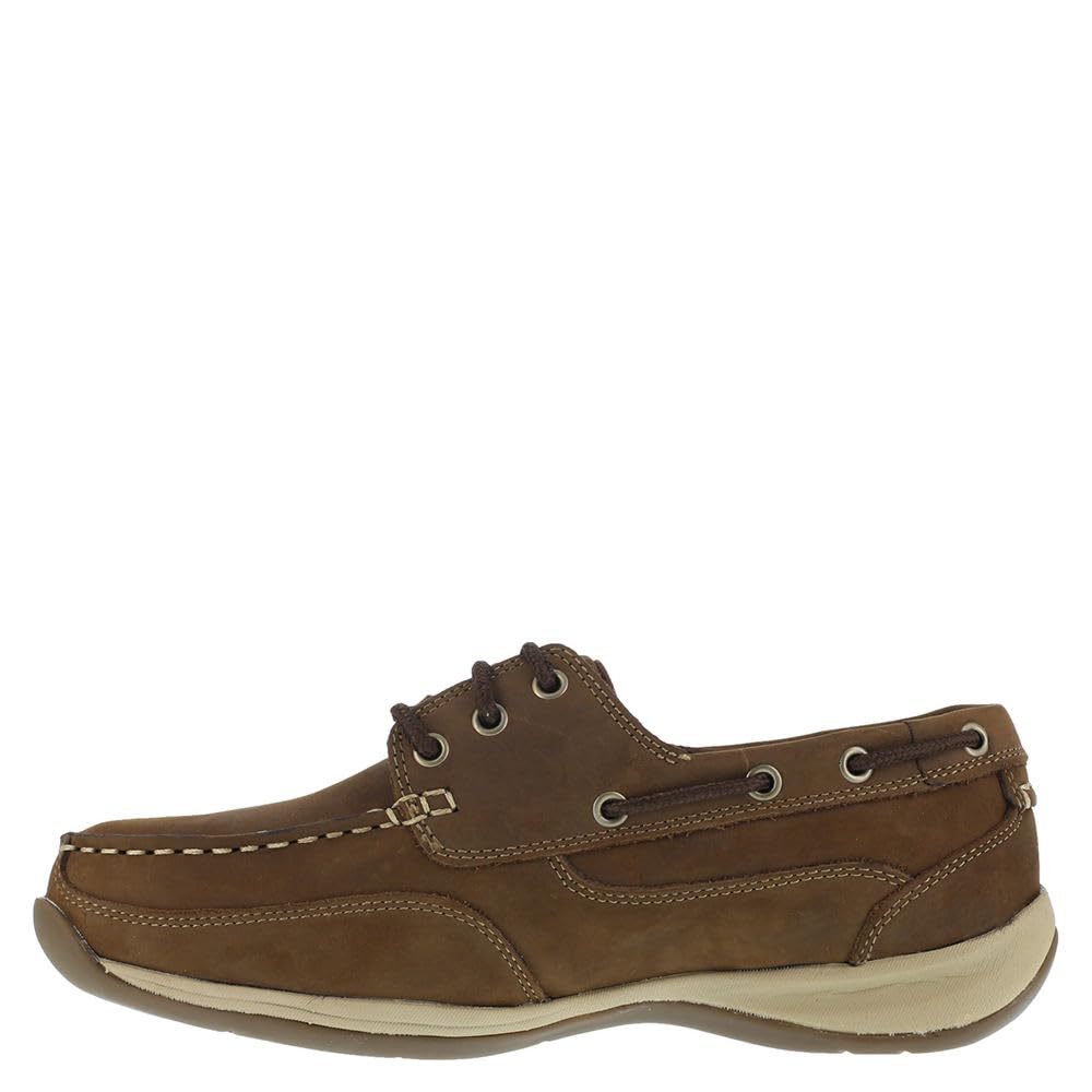 Boat Shoe,6,W,Brown,Steel,PR