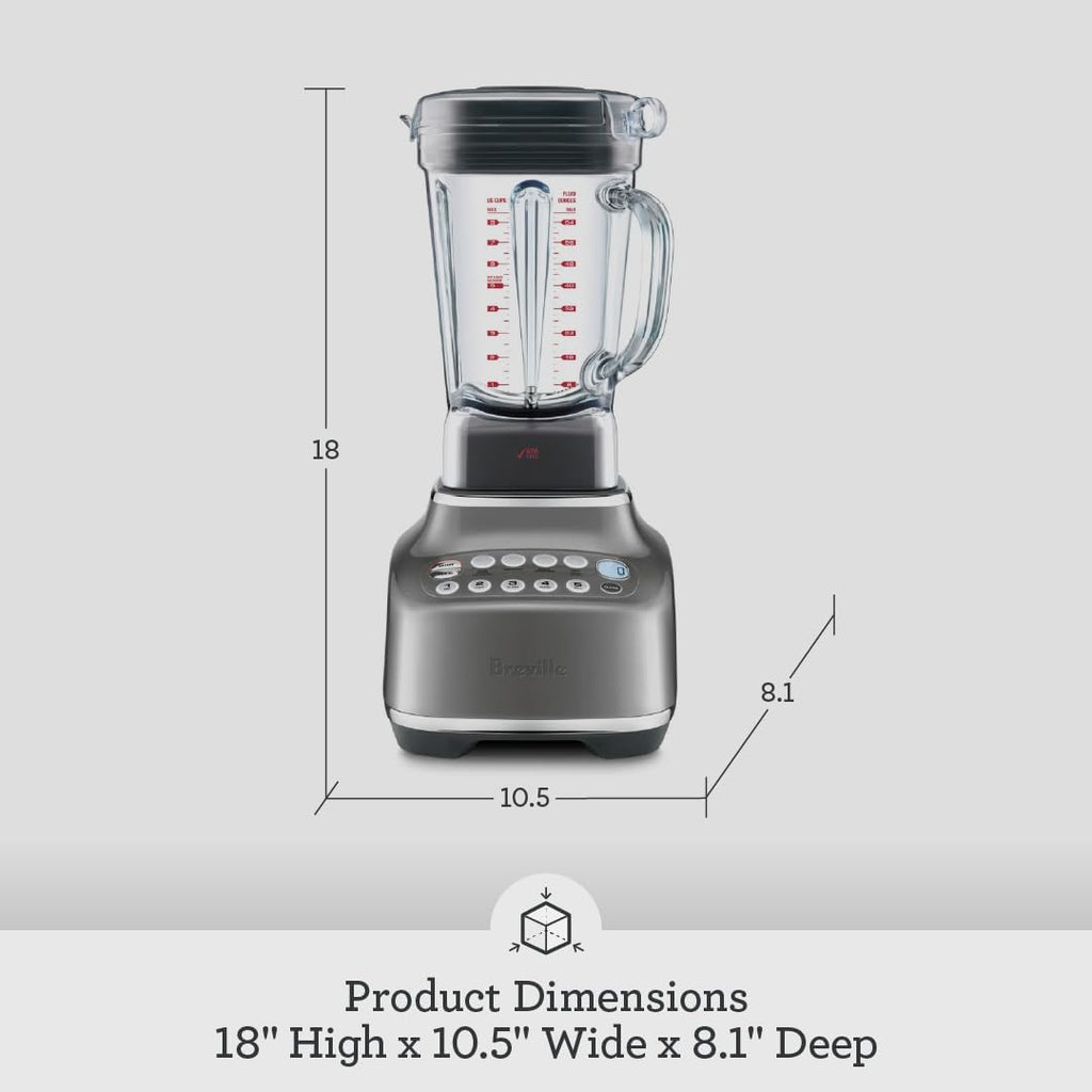 Breville BBL820SHY Q Home Blender, Smoked Hickory