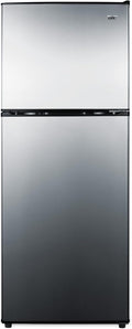 CP972SS Refrigerator-Freezer 22' Wide Refrigerator-Freezer; Cycle Defrost; 7.1 Cu.Ft.; Stainless Steel Doors; Adjustable Glass Shelves; Door Storage; Sealed Back and Black Cabinet