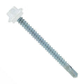 Fasteners Plus ST Fastening Maxx SteelBinder Metal to Metal #12 x 2-1/2' Bright White Screws with EPDM Rubber Washer, 250-Count - Designed for Roofing and Siding Panels