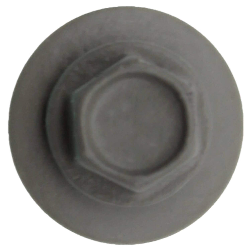 #14 Metal Roofing Screws (1000) Screws x 1' Pewter Gray/Slate Gray Hex Head Sheet Metal Roof Screw. Self Starting/Tapping Metal to Wood Sheet Metal Screws - EPDM Washer. for Corrugated Roofing