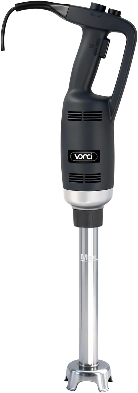VONCI 500W Commercial Immersion Blender, 16' SUS 304 Removable Shaft, Heavy Duty Power Hand Mixer with Variable Speed 6000-20000RPM, Professional Electric Stick Blender for Restaurant Kitchen Use.