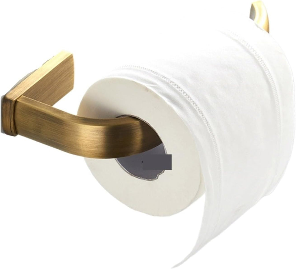 Brass Bathroom Accessories Hardware Set Toilet Paper Roll Holder Bath Towel Rail Ring Wall Mounted Robe Coat Hook(Paper Holder)
