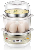 Electric Egg Boiler Mini Layer 14 Eggs Steamer Corn Milk Steamed Cooker Kitchen Appliances 350W