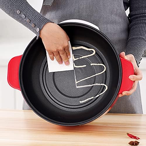 3-Tier Stainless Steel Electric Food Steamer with Glass Lid & Silicone Handle - Multi-Function Cooking Appliance for Healthy Meal Prep & Food Warmer - Red
