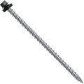 10 x 4 Black Metal Roofing Screws - Hex Washer Head- Self-Starting/Tapping - EPDM Washer. 2 X 250 Bags - 500 Screws