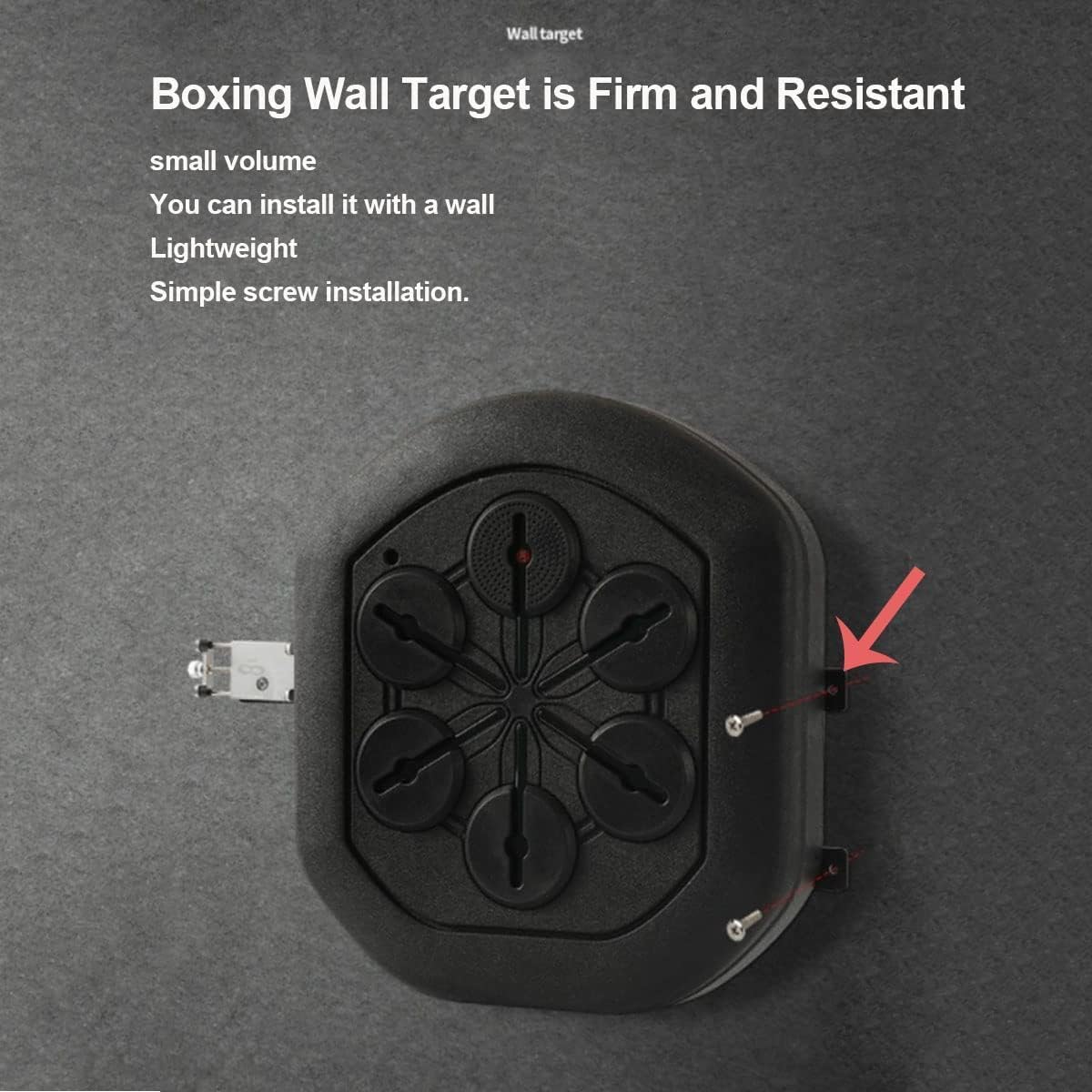 Music Boxing Machine, Boxinghine, Punching Bag Training Equipment Hand Eye Reaction and Coordination Wall Mounted Boxing Training for Home Exercise/Stress Release