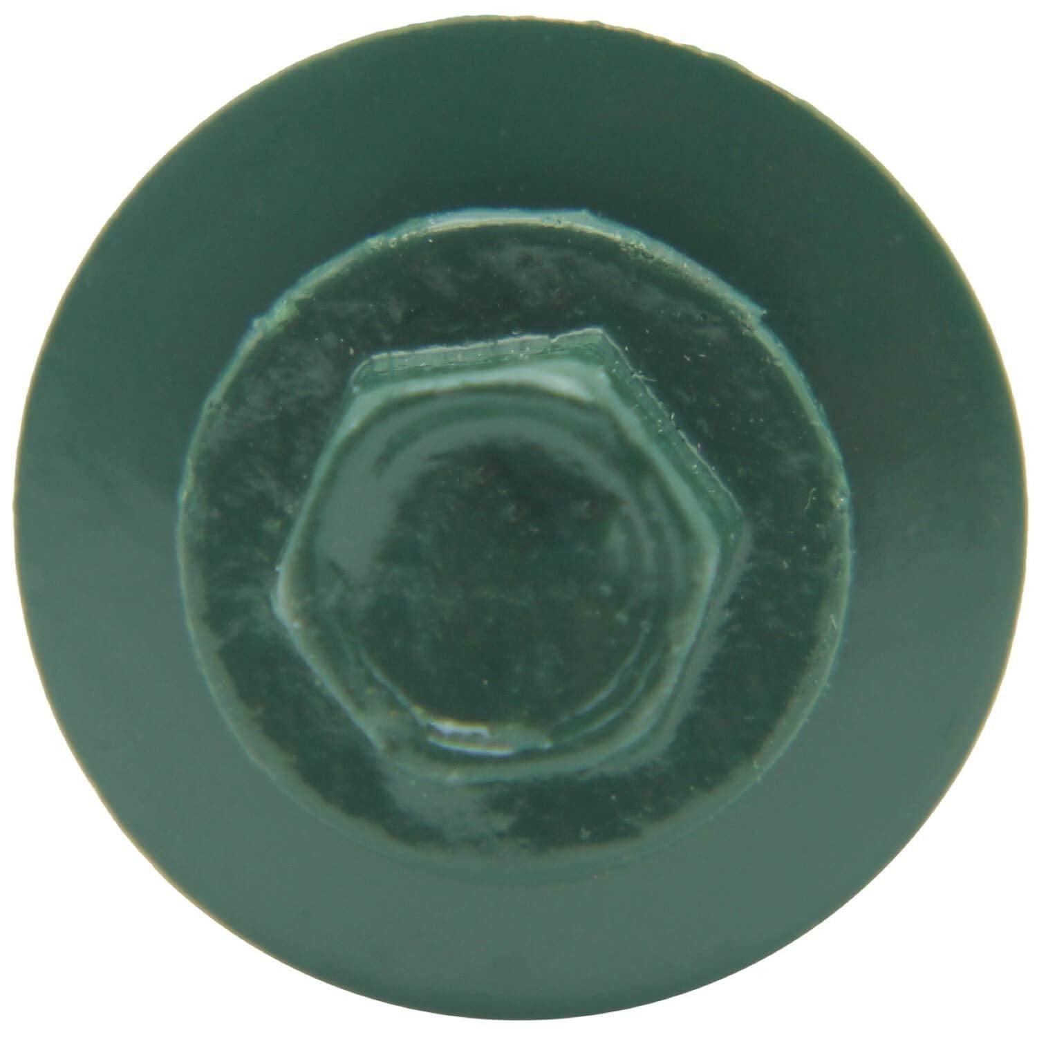 12 x 1-1/2' Ivy Green Metal Roofing Screws - Hex Washer Head- Self-Starting/Tapping - EPDM Washer. 6 X 250 Bags - 1,500 Screws