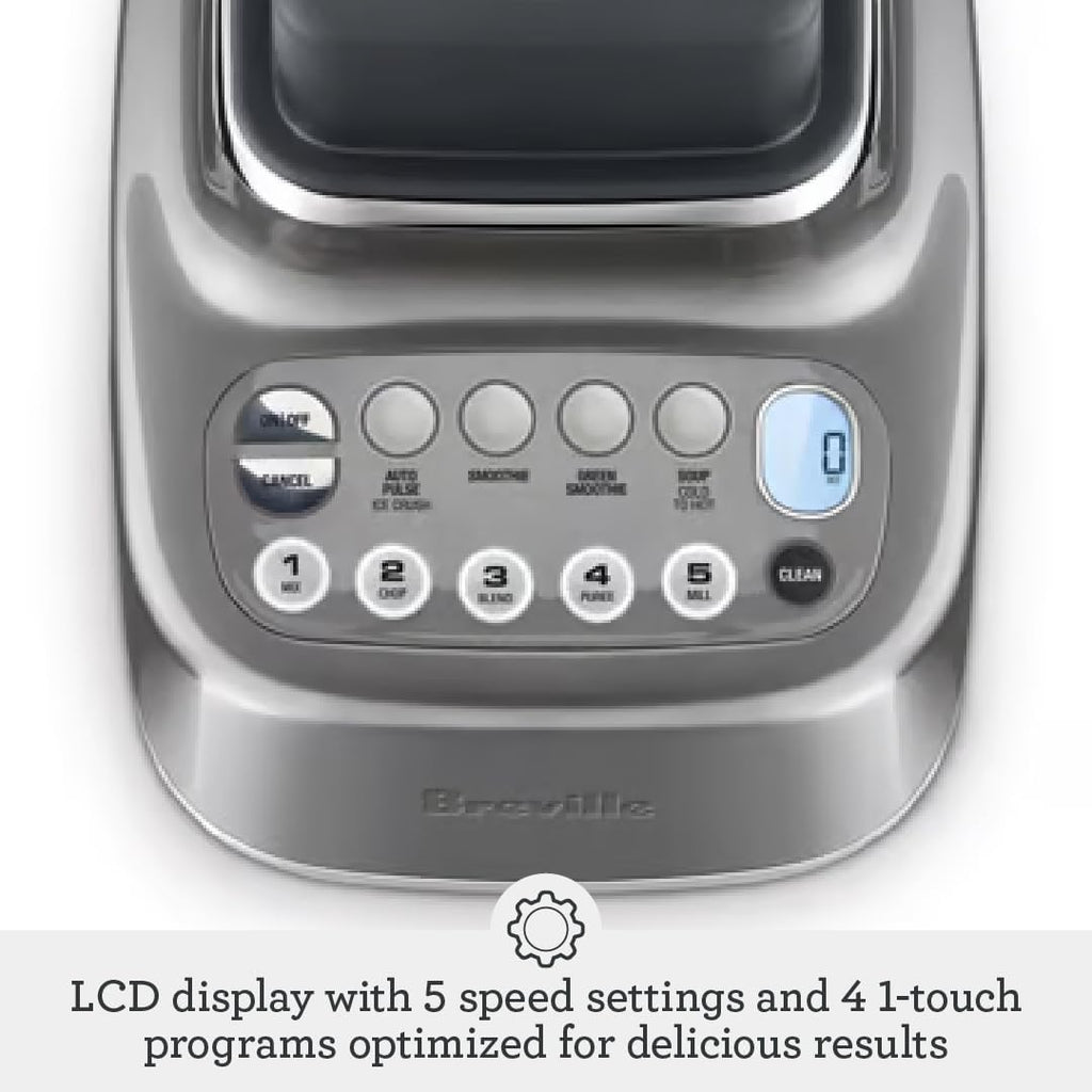 Breville BBL820SHY Q Home Blender, Smoked Hickory