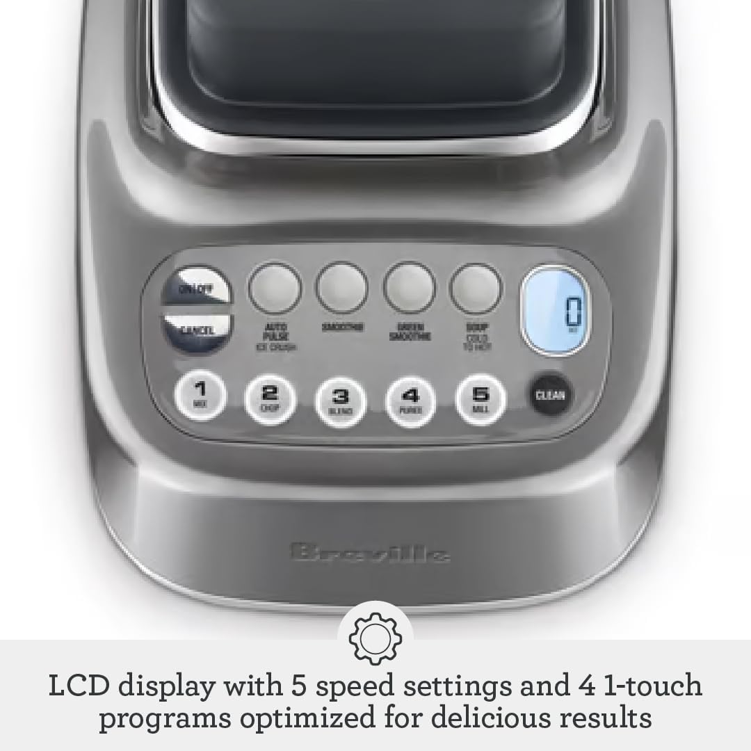 Breville BBL820SHY Q Home Blender, Smoked Hickory