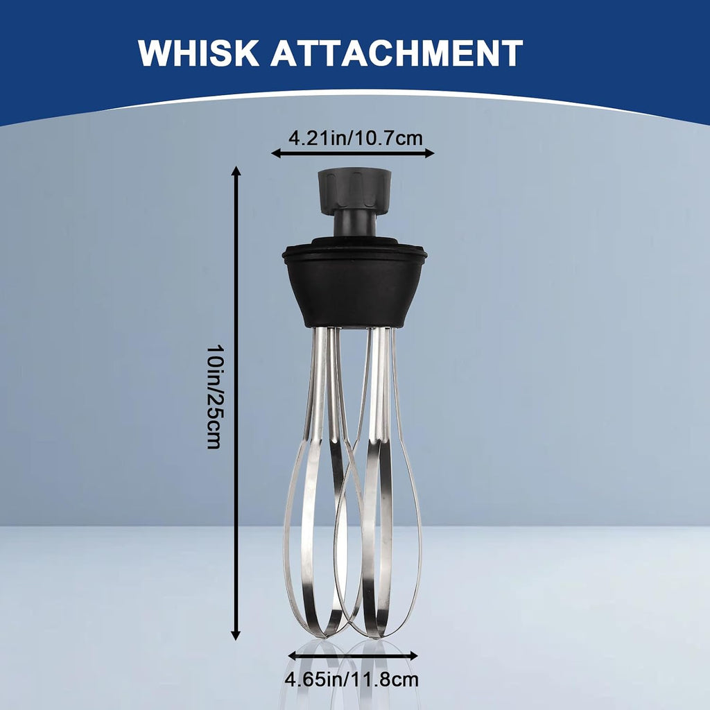 VONCI 10inch Detachable Whisk Attachment. 350W, 500W & 750W Commercial Immersion Blender Compatible.