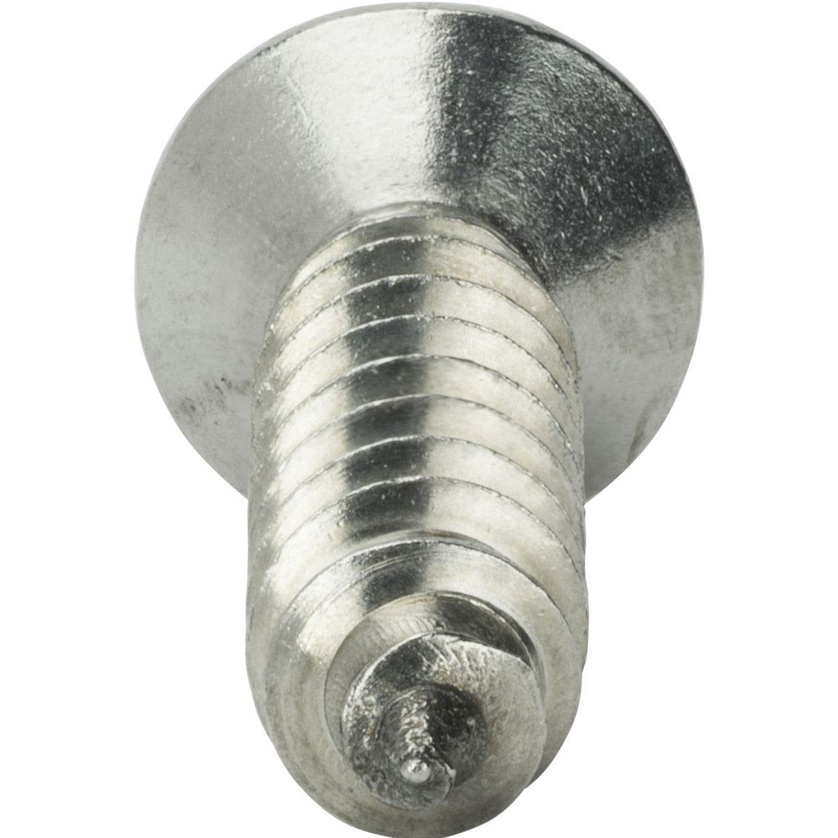#10 x 2 Self Tapping Sheet Metal Screws Oval Head Stainless Steel Qty 500