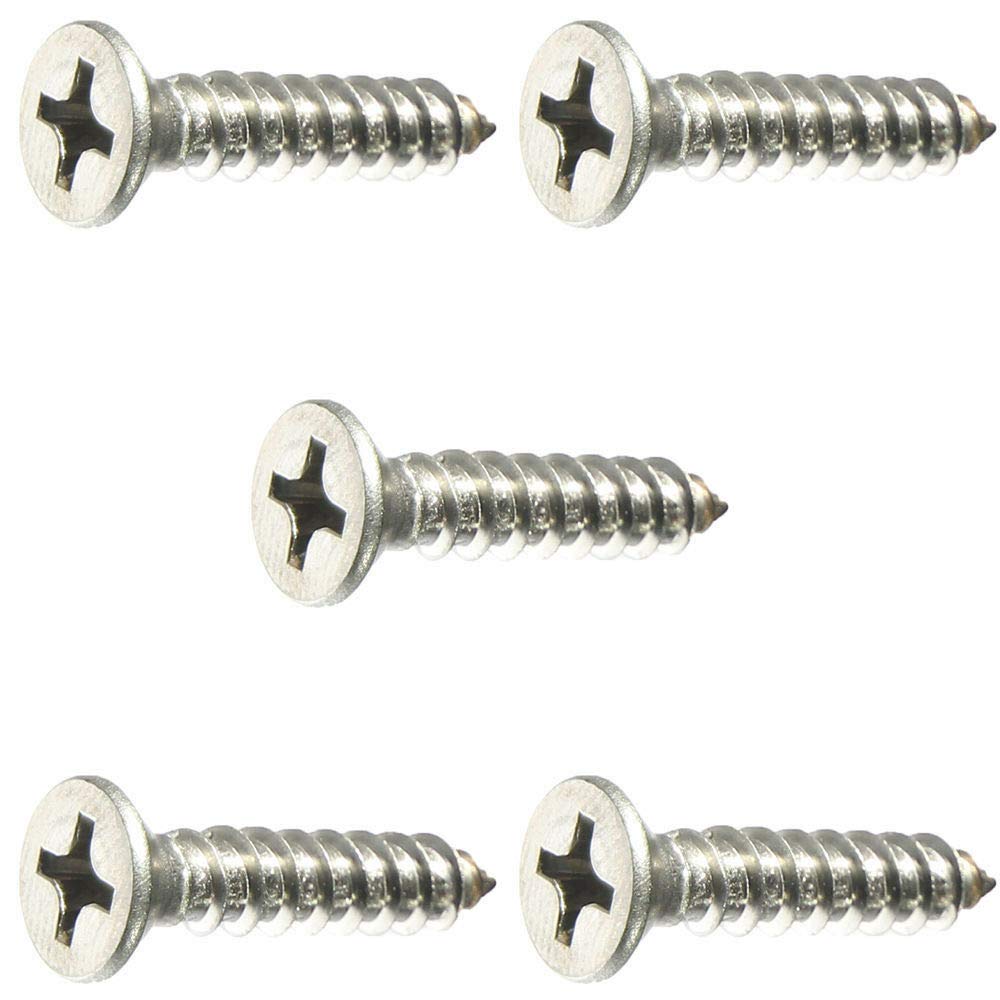 Phillips Flat Head Sheet Metal Screw 316 Stainless Steels #10X1-3/4'' 250 Pcs self Tapping Screws Metal B2B