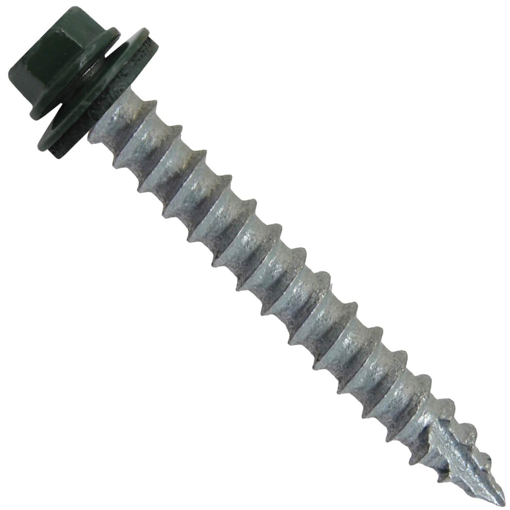 14x2 Metal Roofing Screws (Evergreen) (14X2 MRS CASE)
