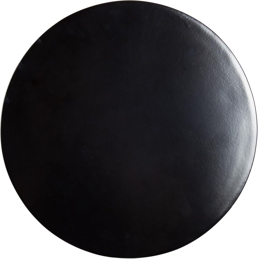 Kate and Laurel Fondi Modern Metal Round Side Table, 12 x 12 x 21, Black, Dorm Living Room Stacked Bubble End Table for Use as Bedroom Nightstand or Outdoor Patio Decor Option