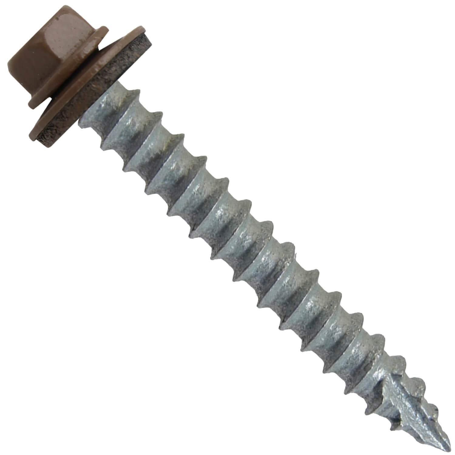 14x2 Metal Roofing Screws (Light Brown) (14X2 MRS CASE)