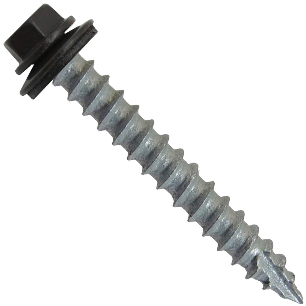 14x2 Metal Roofing Screws (Dark Bronze) (14X2 MRS CASE)