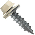 #14 Metal Roofing Screws: (1000) Screws x 1' Ivory Hex Head Sheet Metal Roof Screw. Self Starting/Tapping Metal to woodsheet Metal Screws with EPDM Washer. for Corrugated Roofing