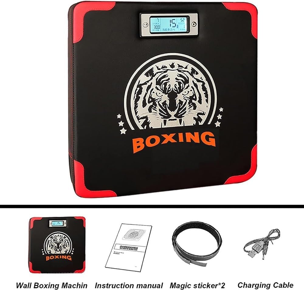 Boxing Punch Force Tester, Boxing Machine with Adjustable Skipping Rope, Home Smart Boxing Punch Force Tester, Wall Mounted Boxing Workout,Stress Release, Height Adjusted Boxing Equipment For Kid Adul