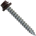 #14 Metal Roofing Screws (500) Screws x 2' Mansard Brown Hex Head Sheet Metal Roof Screw. Self Starting/Tapping Metal to Wood Sheet Metal siding Screws - EPDM Washer. for Corrugated Roofing