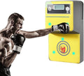 Wall Mounted Boxing Machine, Music Boxing Training Punching Target Striking Hitting Target Boxing Mat with Punch Force Tester (A)