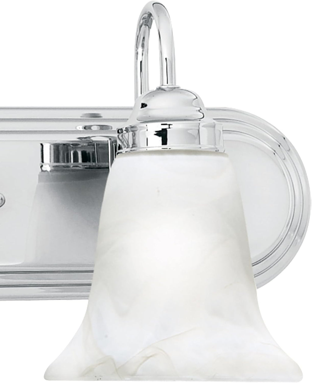 Elk Home Homestead Bathroom Vanity Light, 4-Light Traditional Fixture, Chrome with Alabaster Glass Shade, 30 Inch Wide