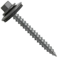 Jake Sales Metal ROOFING SCREWS: 250 (12 x 2') CHARCOAL Hex ReGrip Sheet Metal Roof Screw. Sharp Point, 5/8' EPDM Washer