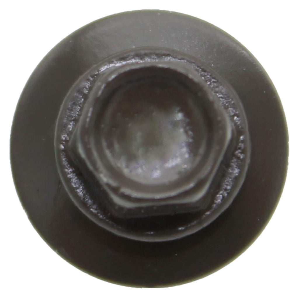 10 x 2-1/2' Antique Bronze Metal Roofing Screws - Hex Washer Head- Self-Starting/Tapping - EPDM Washer. 4 X 250 Bags - 1,000 Screws