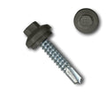 EAGLE 1 Long-Life Metal Roofing Screws: #14 x 1.25 Dome Cap Metal Building Screw (250-Count), Self-Drilling Tip, EPDM Washer, Multiple Colors/Includes 5/16' Magnetic Hex Bit Driver (Charcoal, 250)